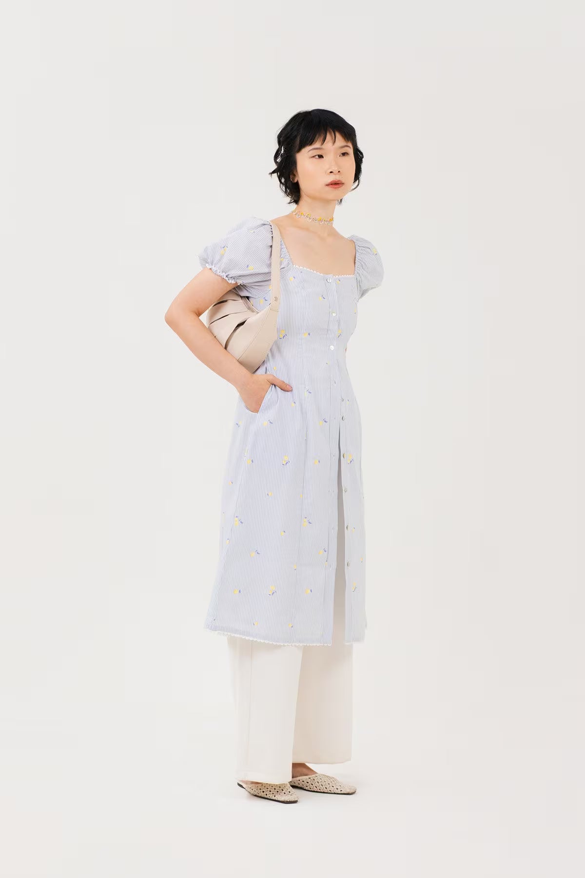 Marsha Palazzo Pants Off White