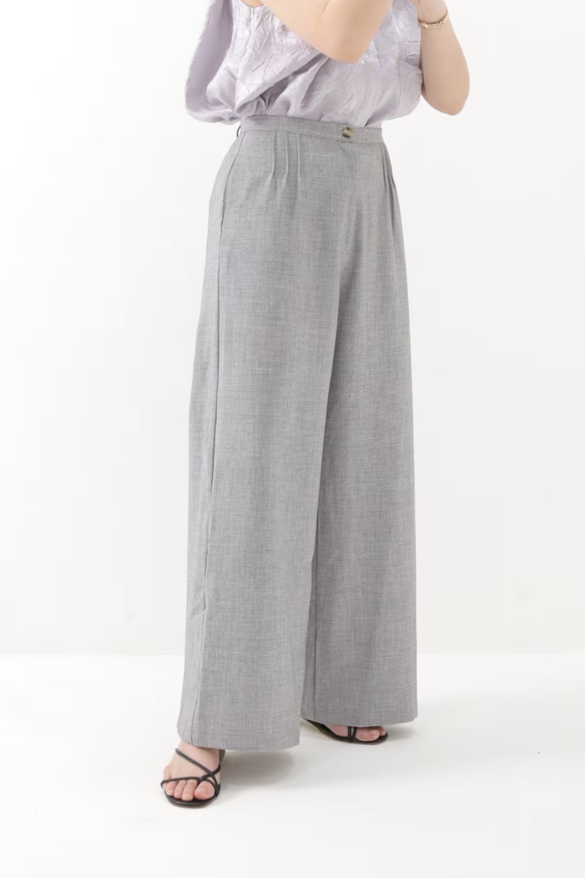 Marsha Palazzo Pants Misty Grey