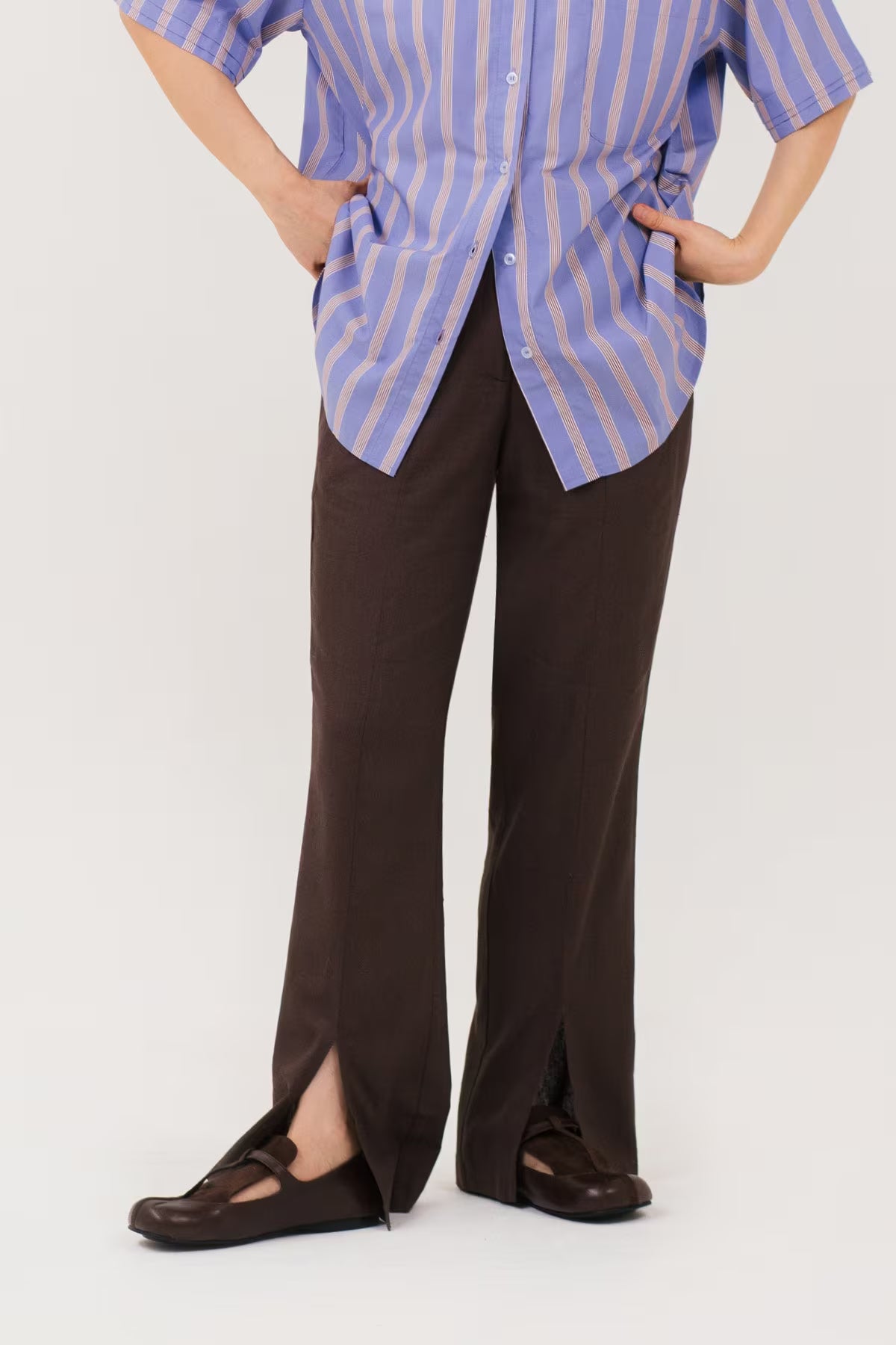 Marzipan Linen Pants Dark Choco