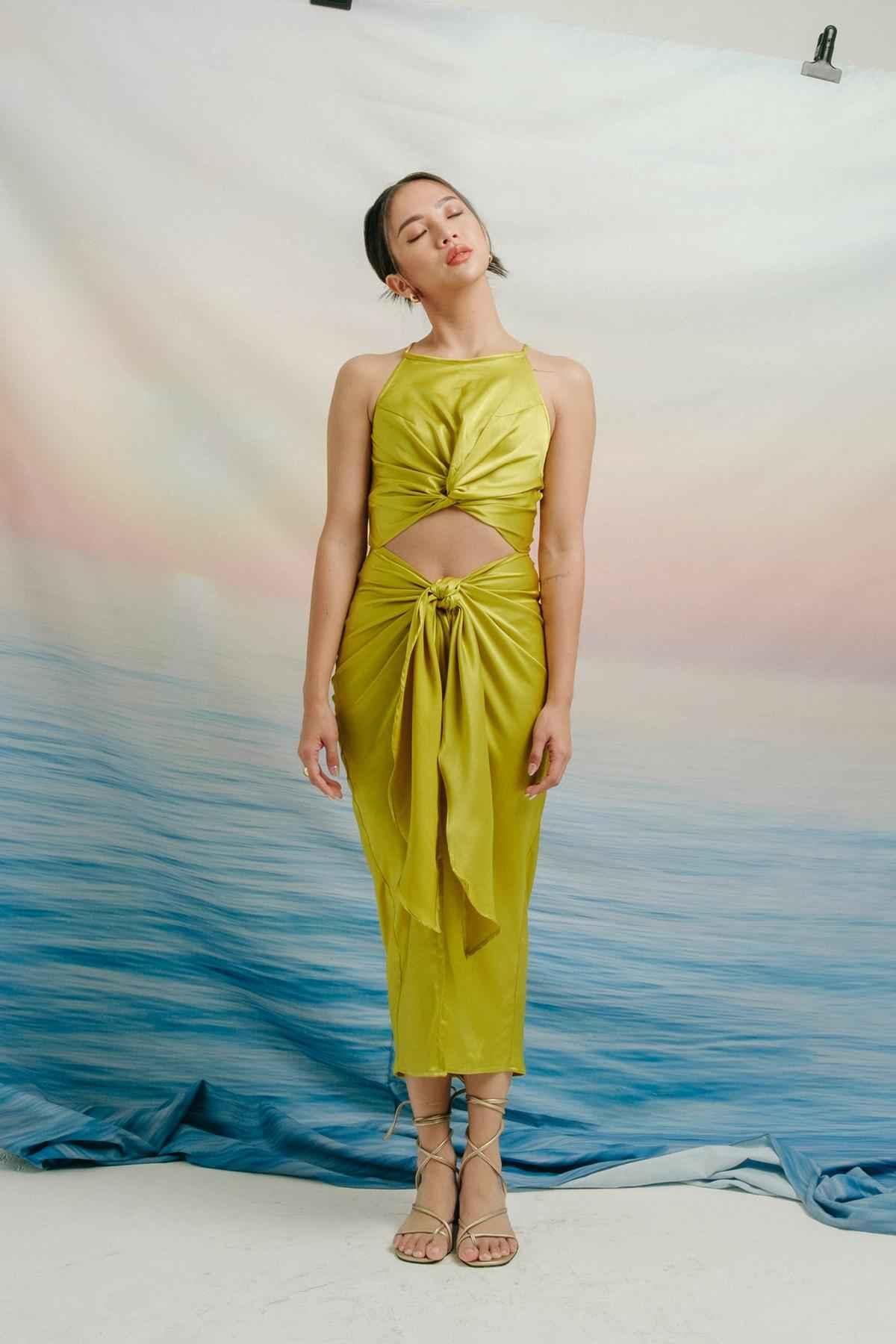 Alana Dress Lime - EESOME