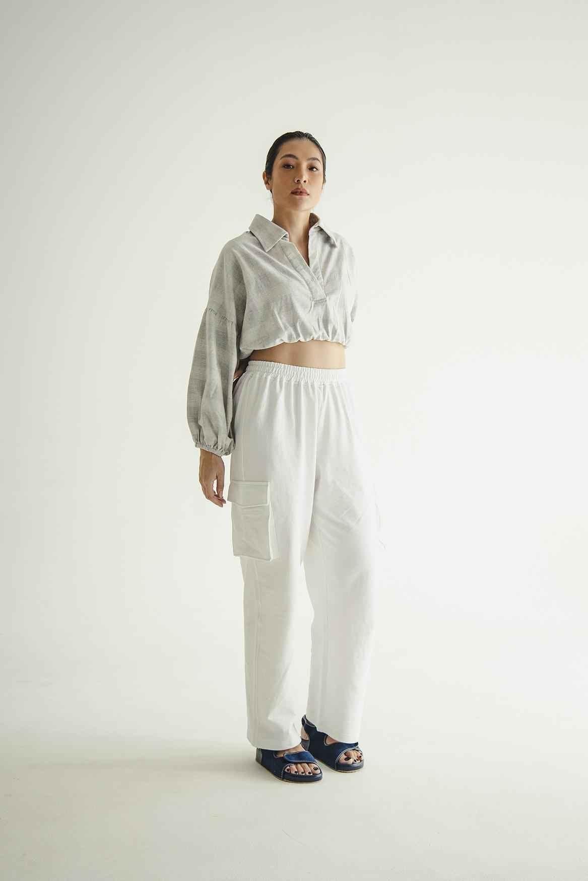 Grise Blouse Grey - EESOME