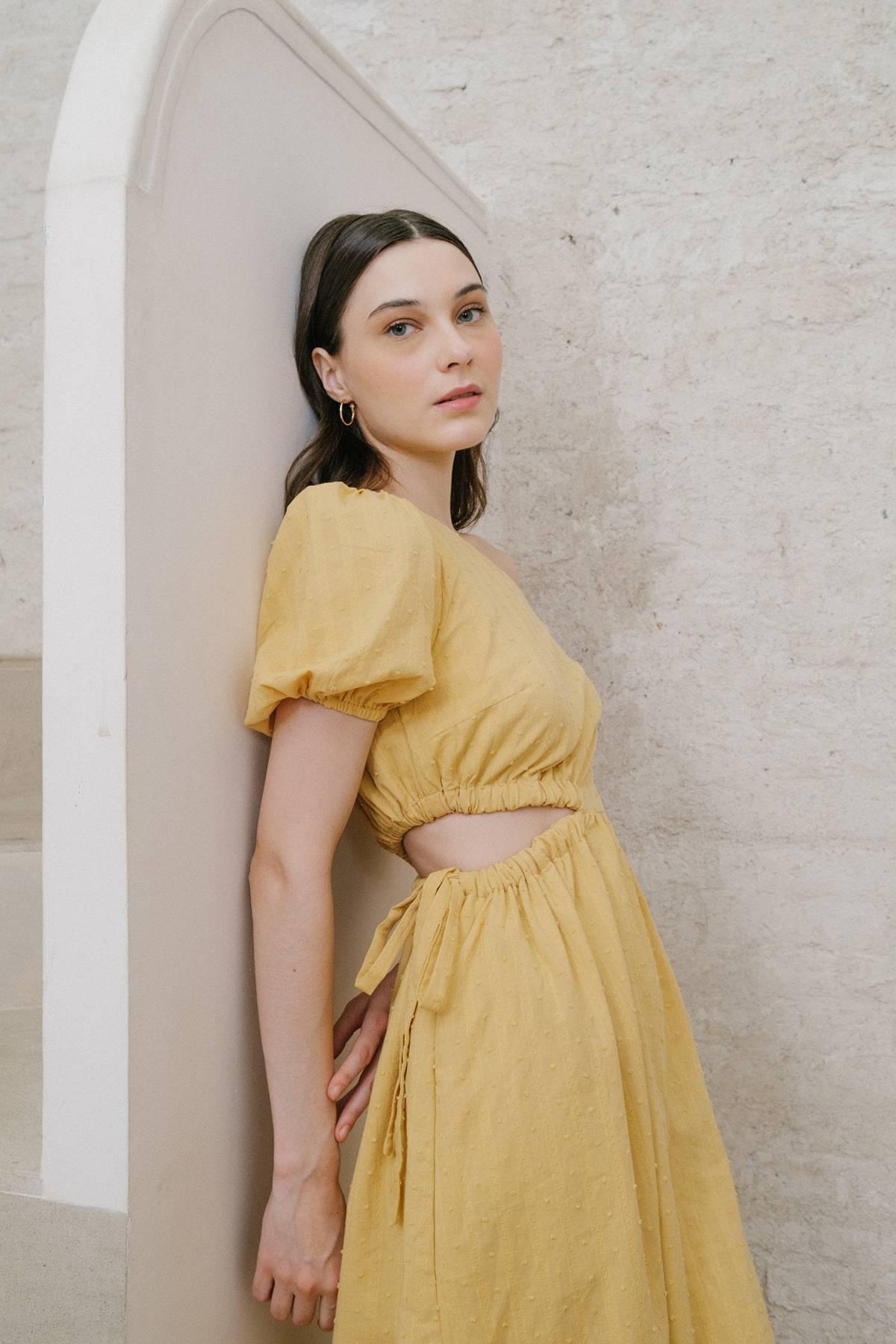 Myro Dress Camel - EESOME