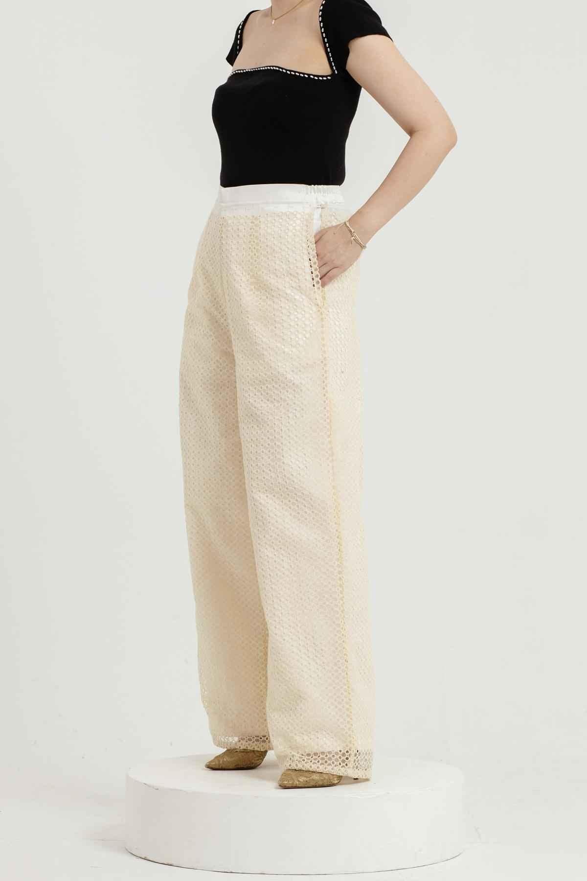 Orra Pants Cream - EESOME