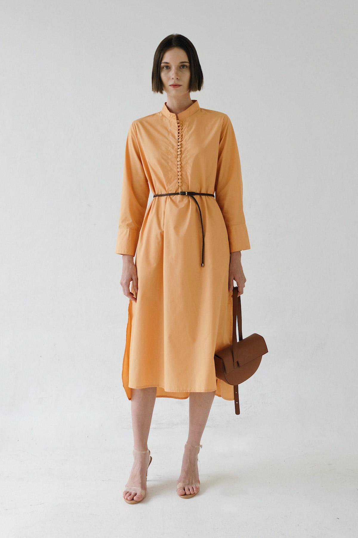 Serena Dress Mango/Brown - EESOME