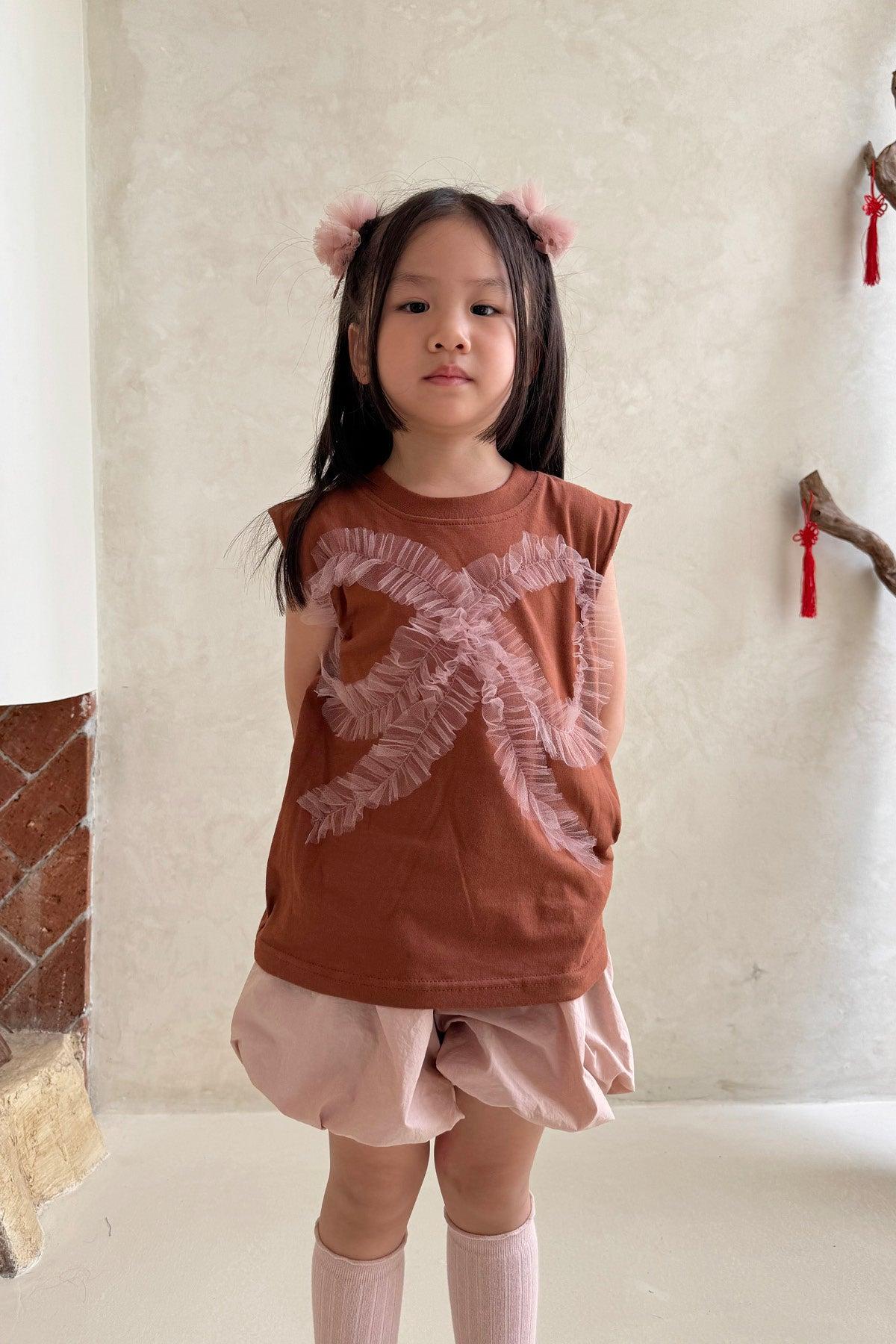 Tutu Petite Muscle Tee Cinnamon Pink - EESOME