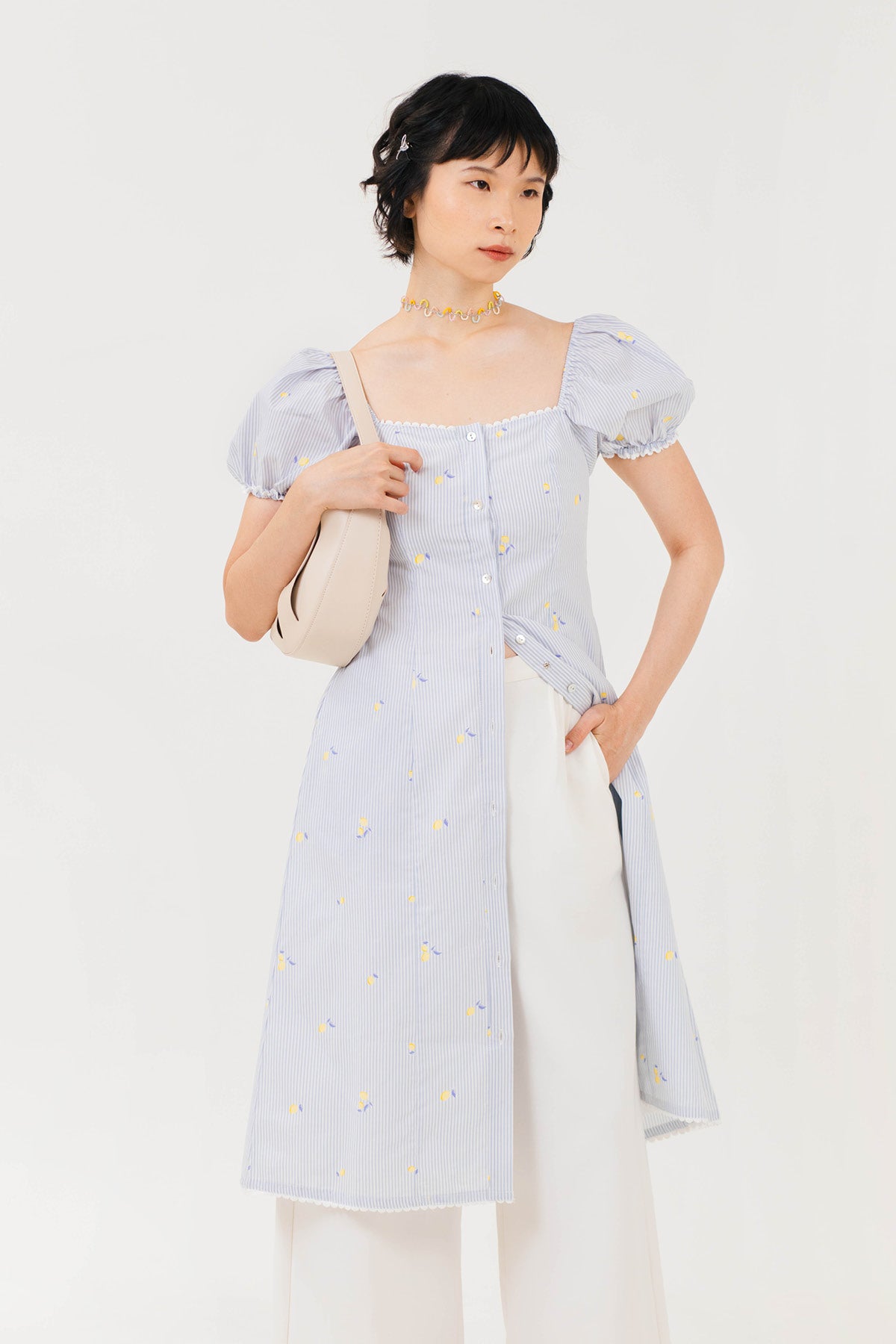 Marsha Palazzo Pants Off White