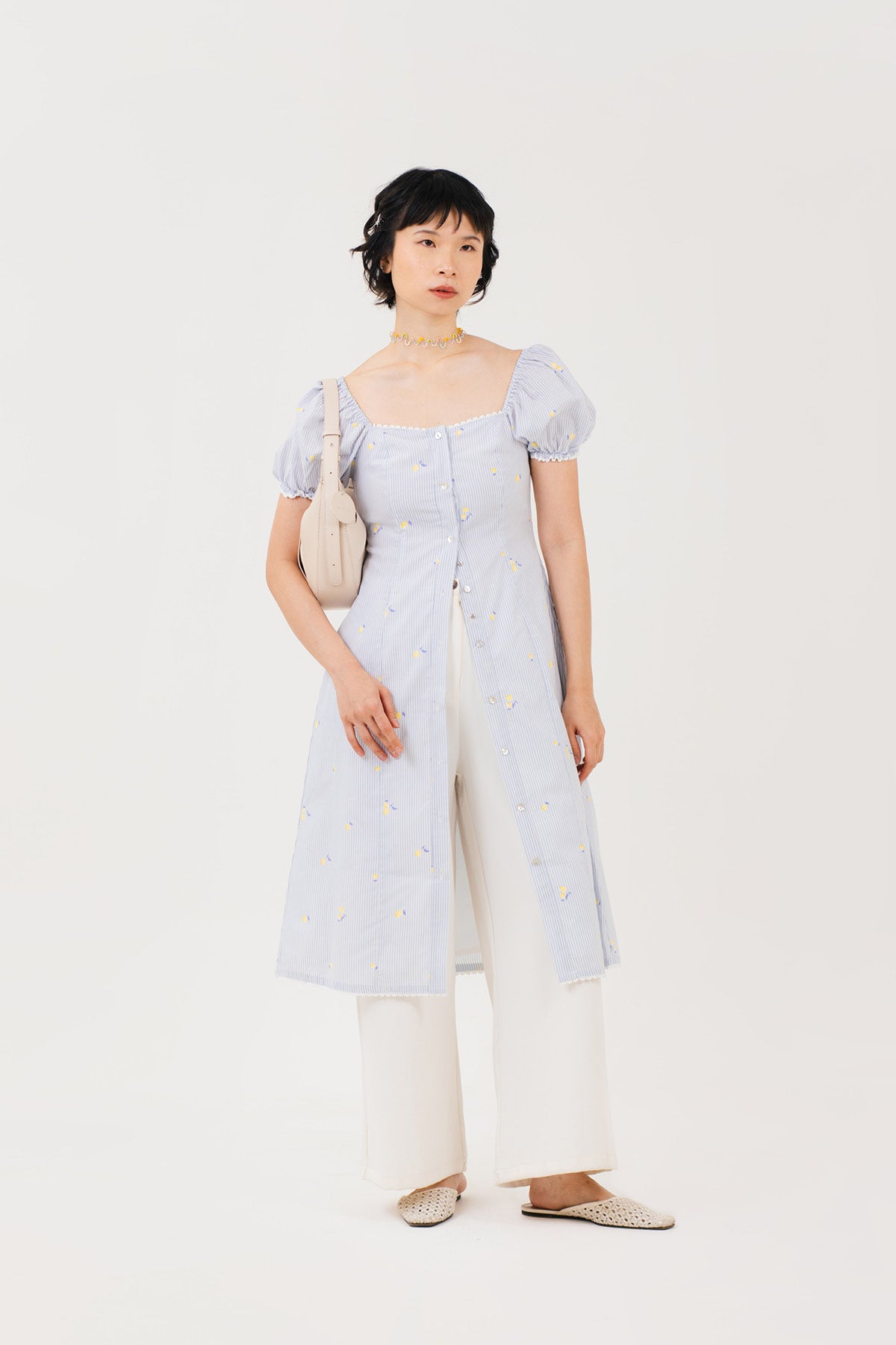 Marsha Palazzo Pants Off White