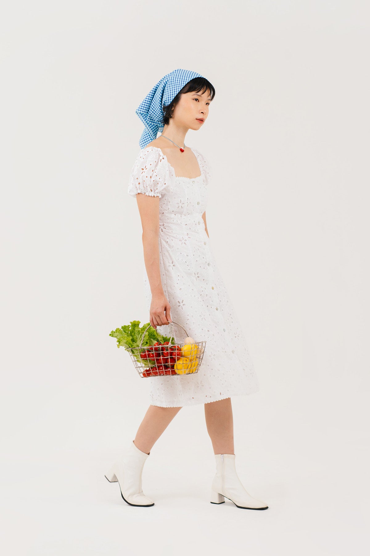 Aria Dress White Eyelet