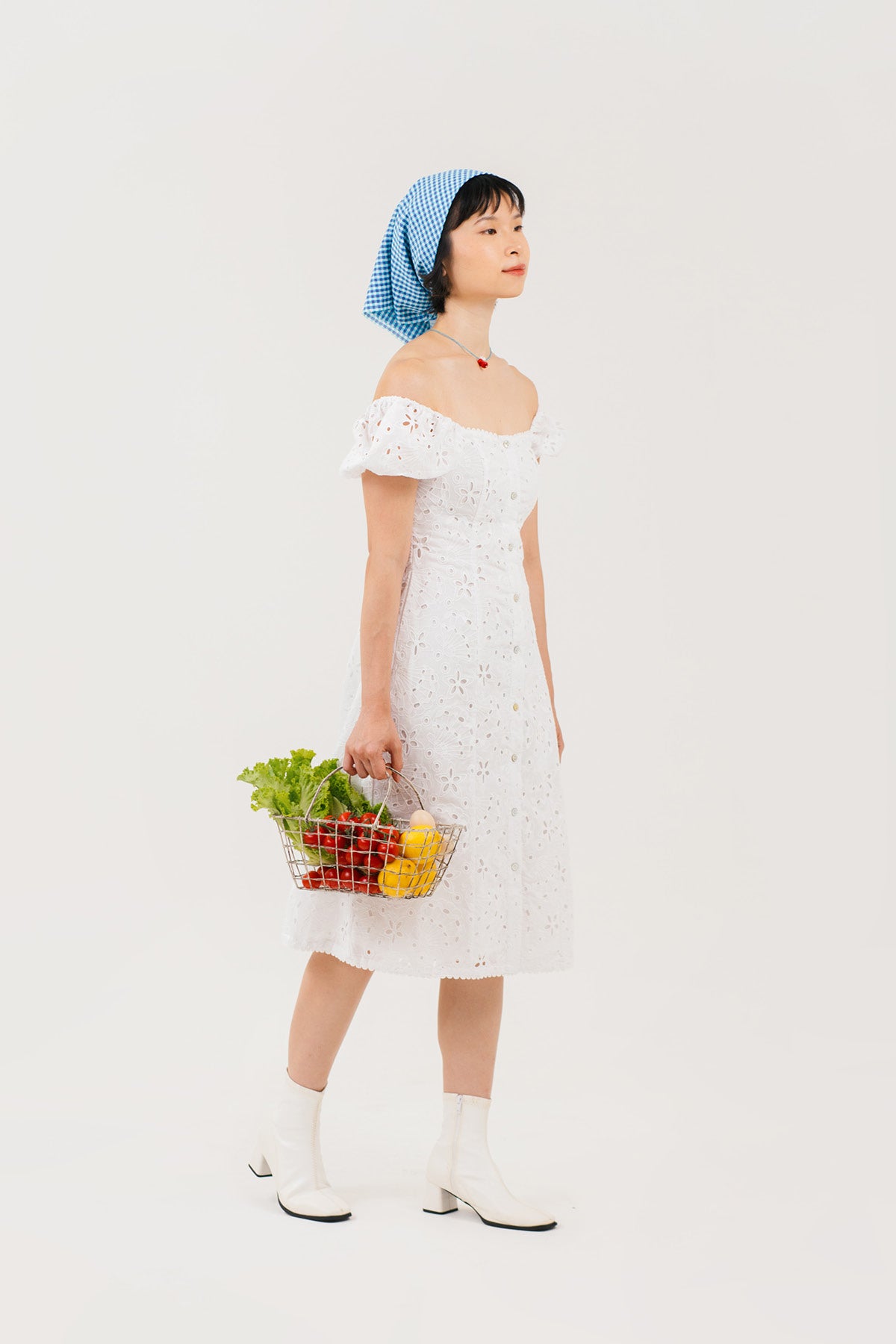 Aria Dress White Eyelet