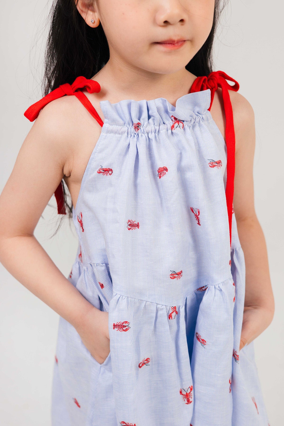 Bree Petite Dress Blue Lobster