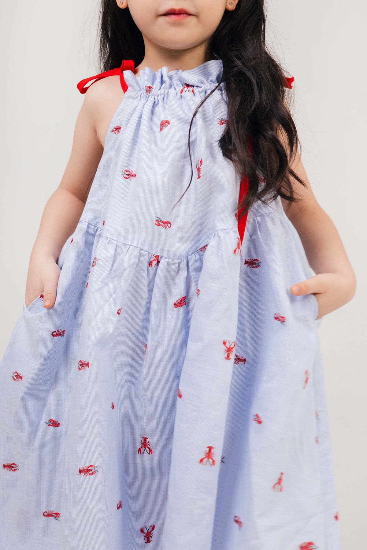 Bree Petite Dress Blue Lobster