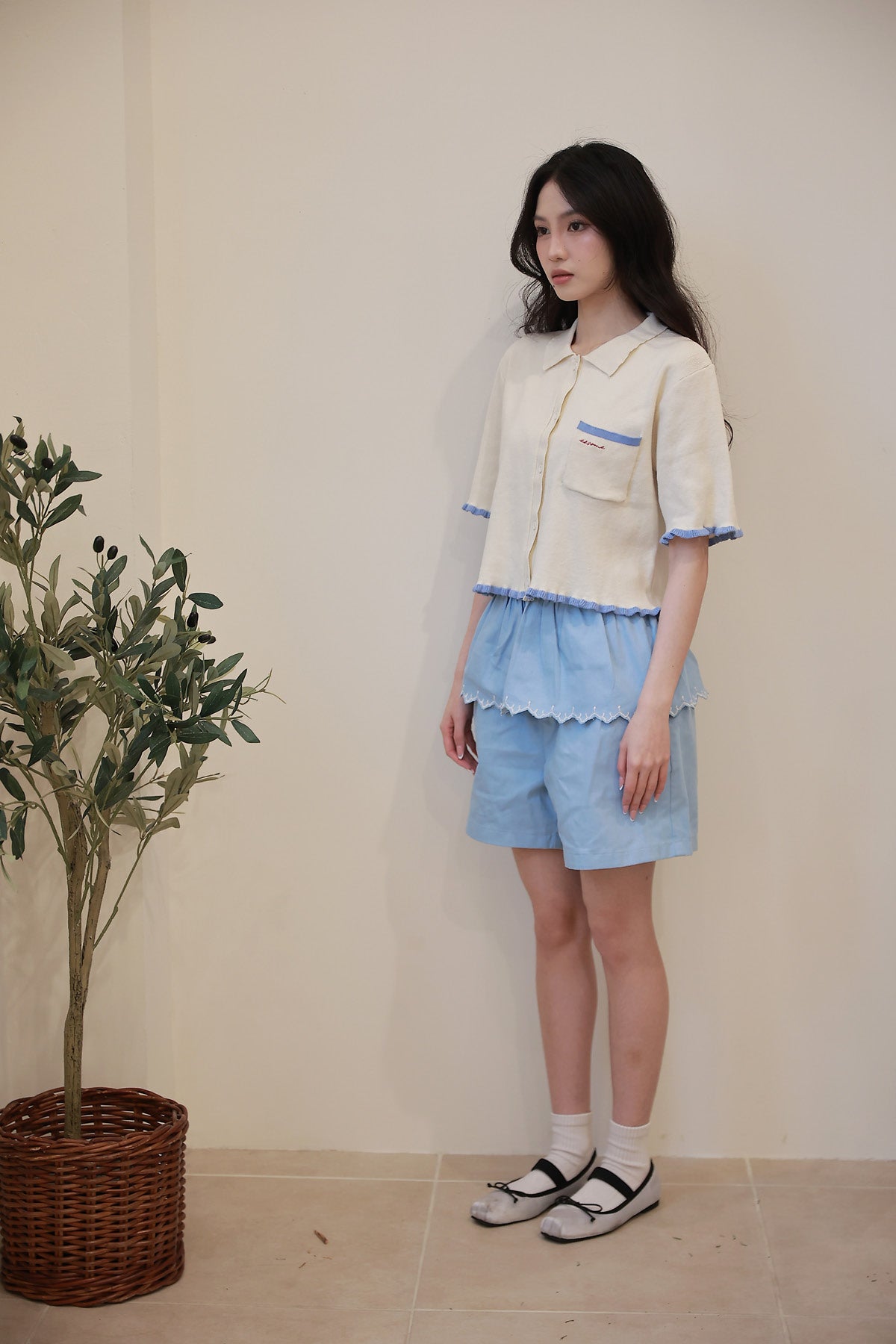 Casa Knitted Top Vanilla-Sky