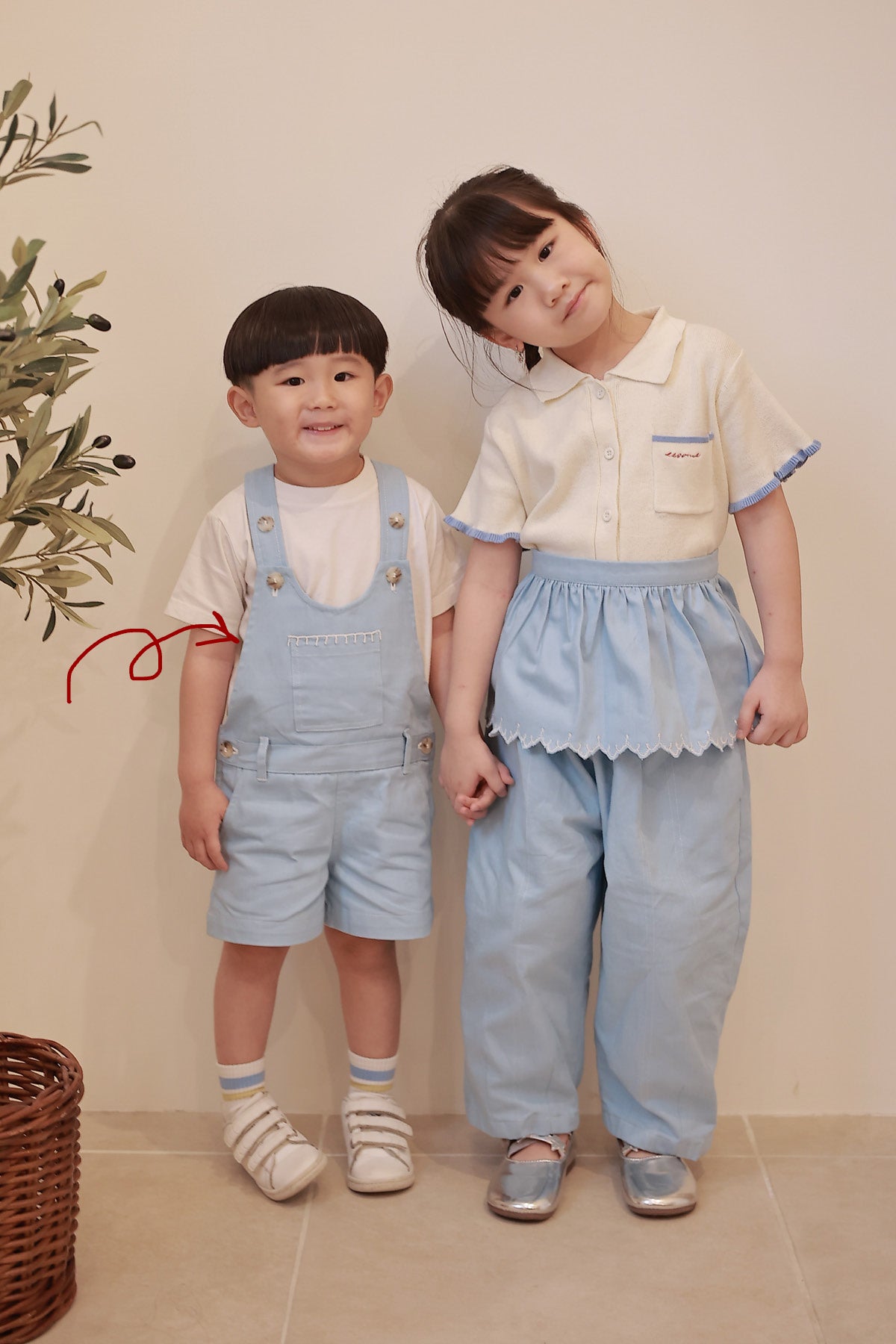 Ello Petite Jumpsuit Sky Blue