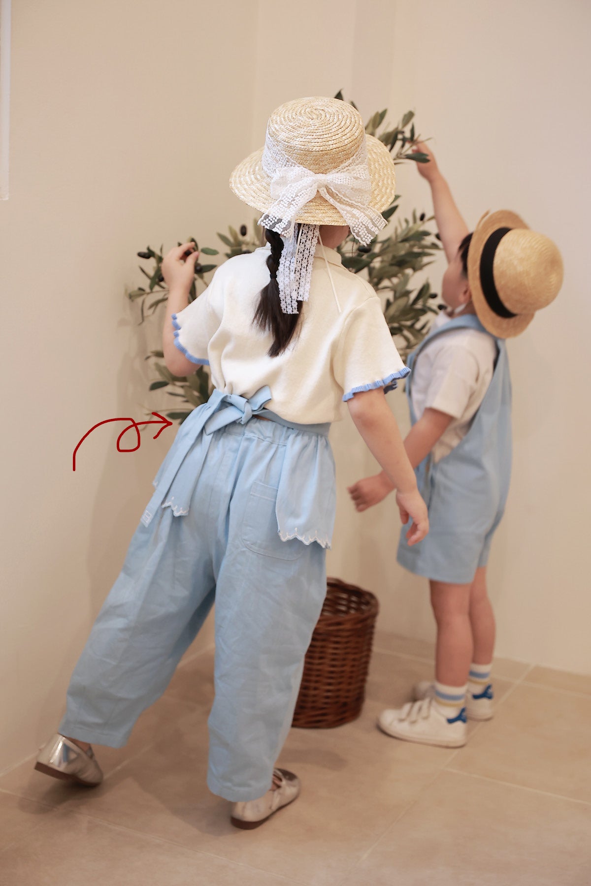 Elodie Petite Apron Sky Blue