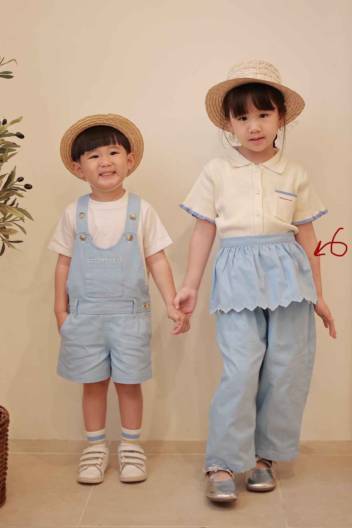 Elodie Petite Apron Sky Blue