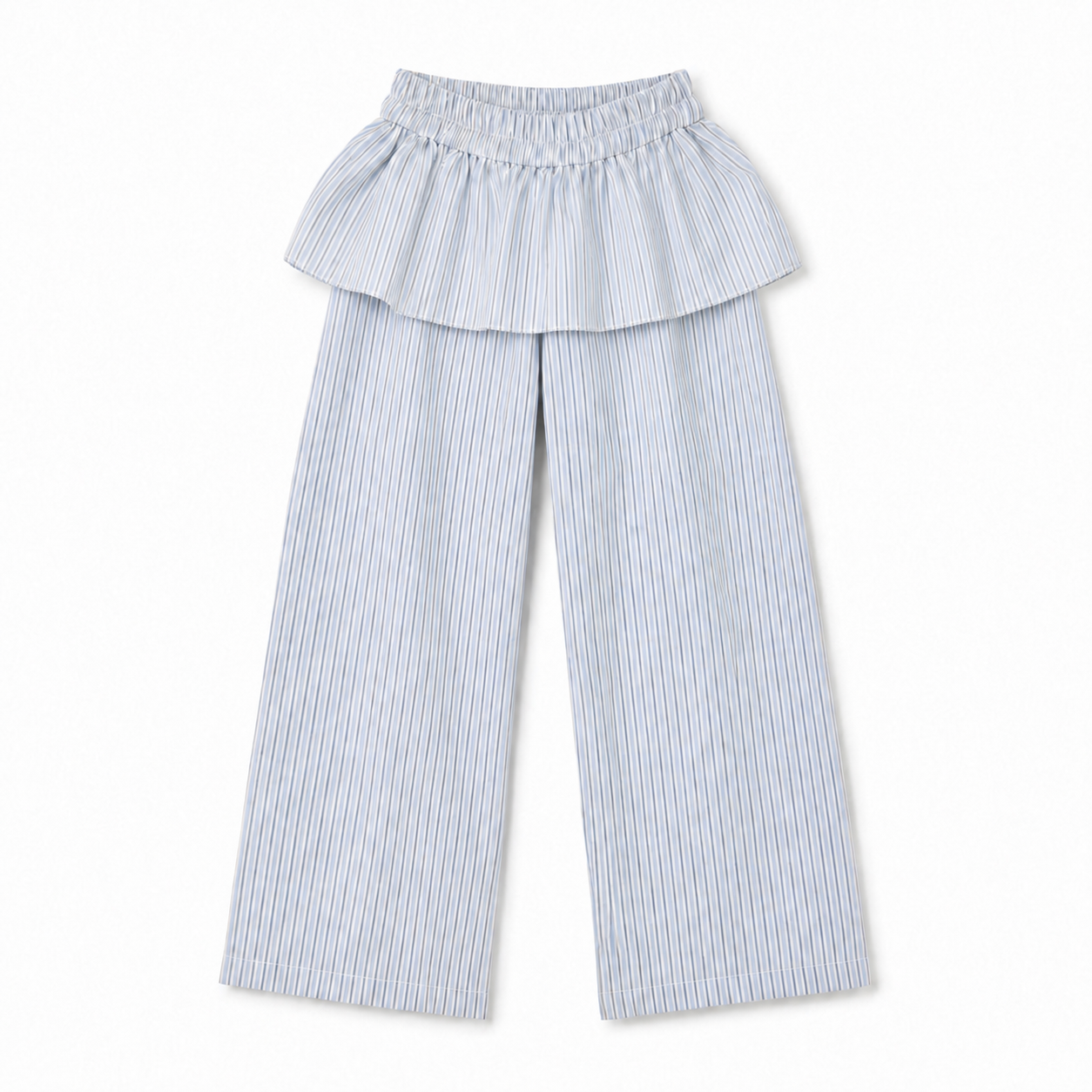 Apron Petite Long Pants Striped Blue