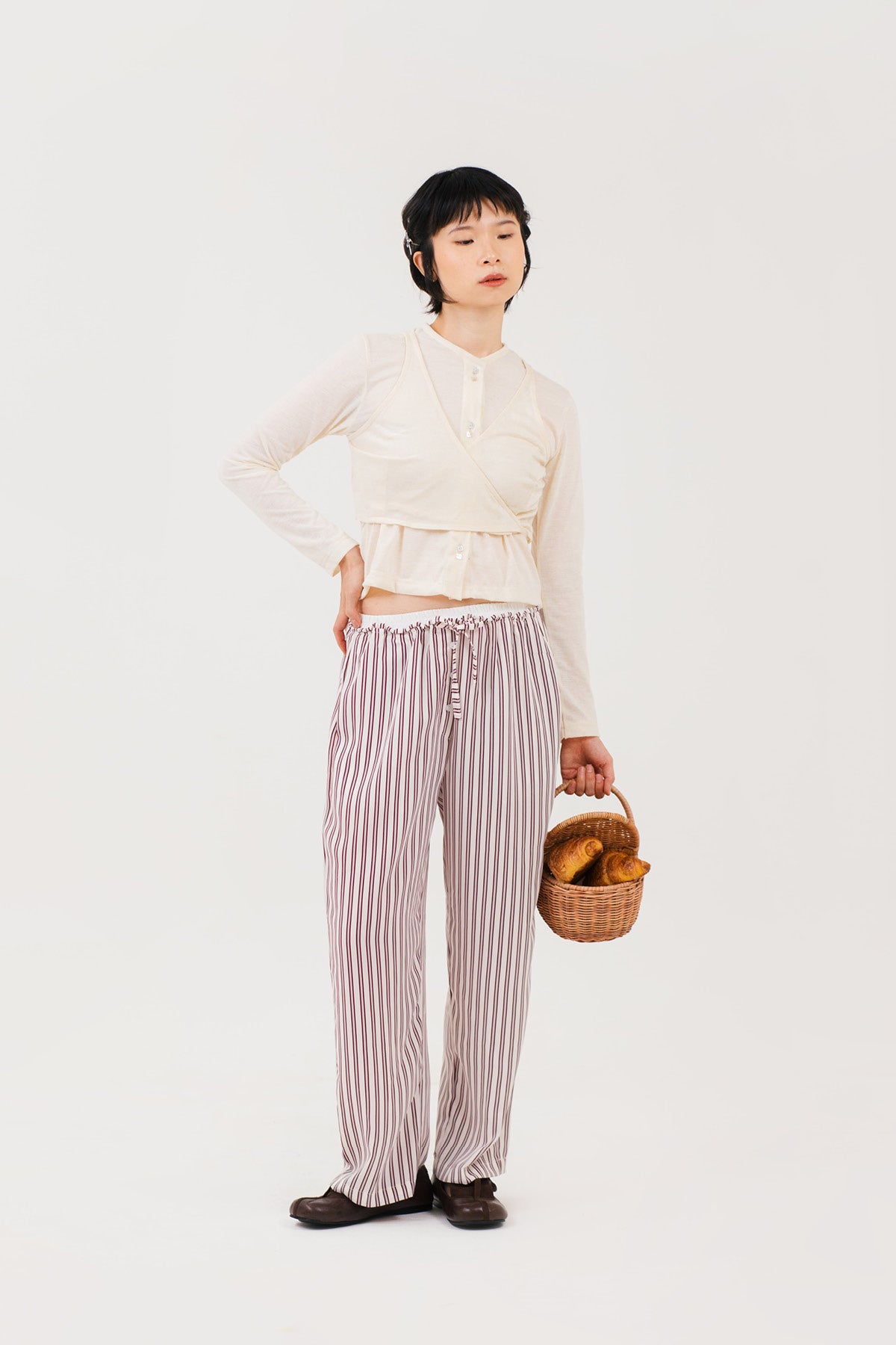 Dobby Layers Top Butter