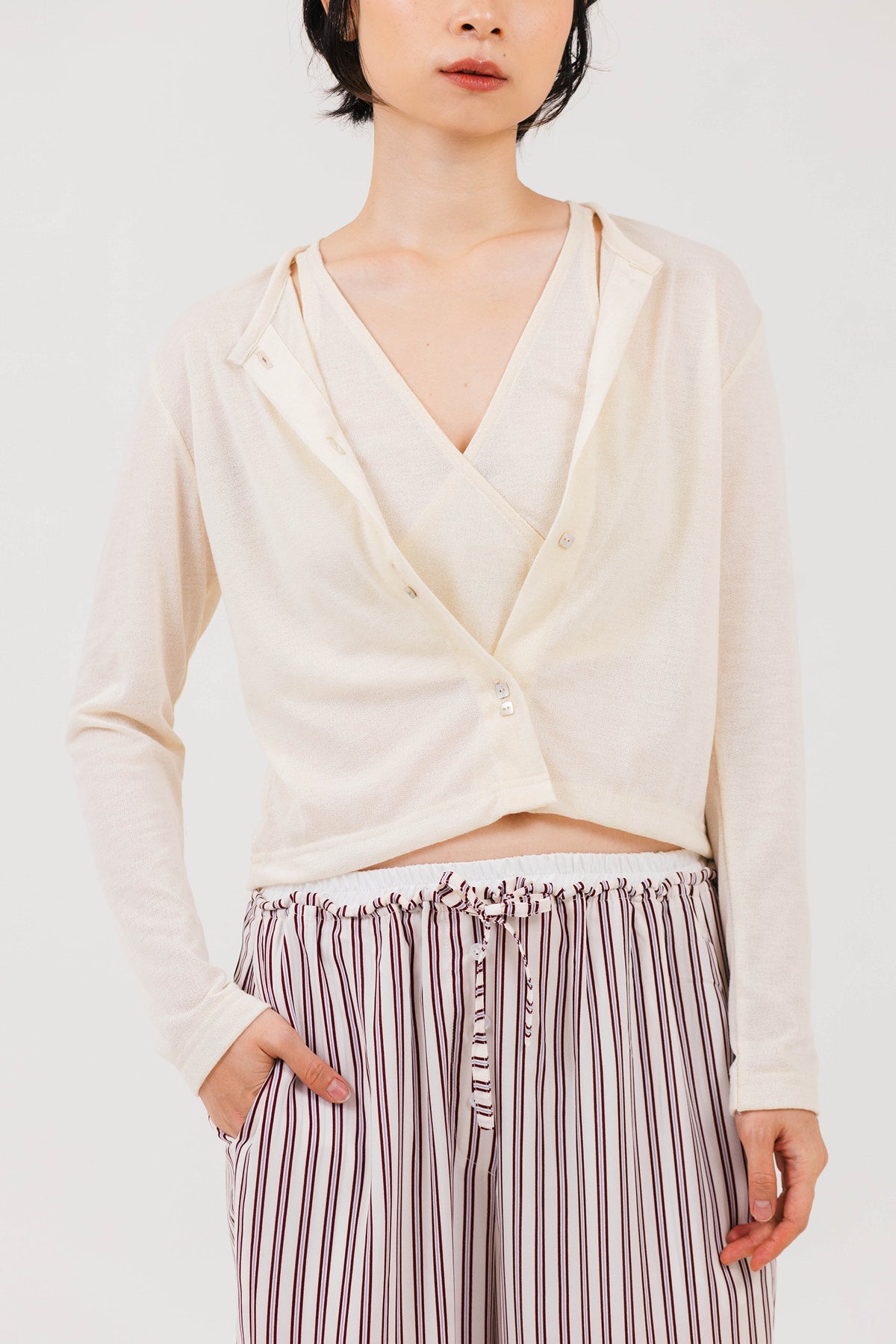 Dobby Layers Top Butter