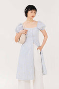 Aria Dress Lemon Stripes