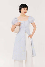 Aria Dress Lemon Stripes