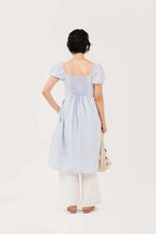 Aria Dress Lemon Stripes