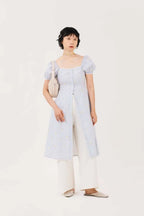 Aria Dress Lemon Stripes