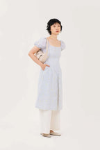 Aria Dress Lemon Stripes