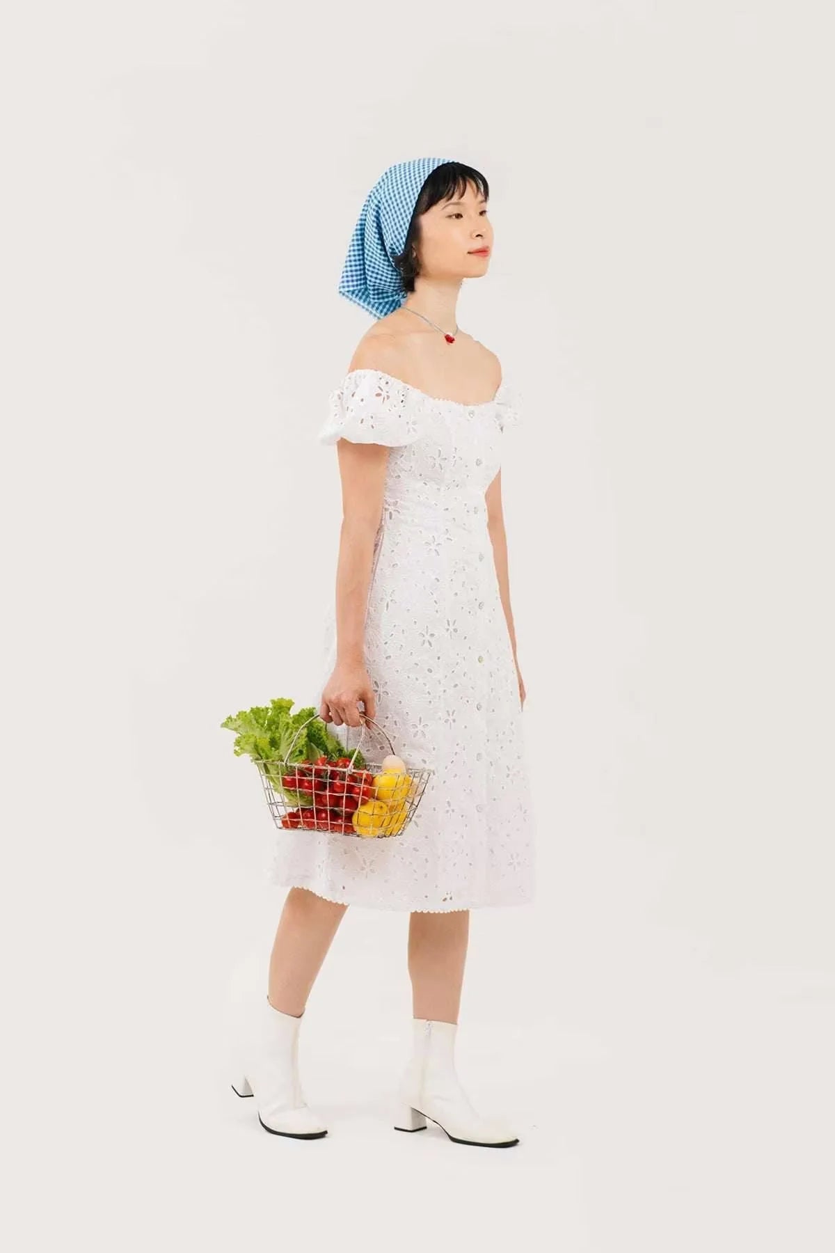 Aria Dress White Eyelet