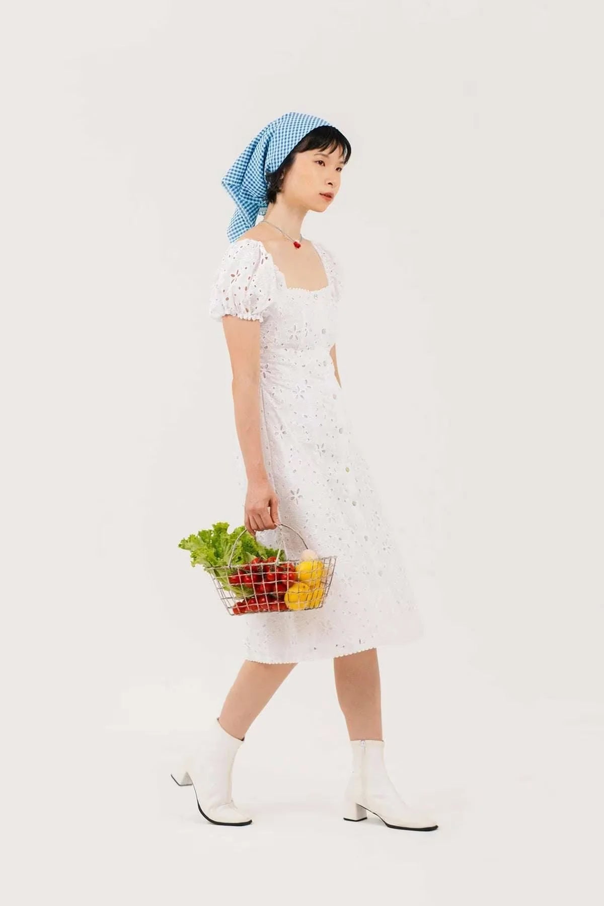 Aria Dress White Eyelet