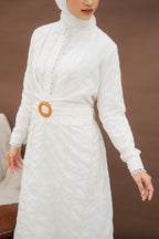 Asma Dress Off White
