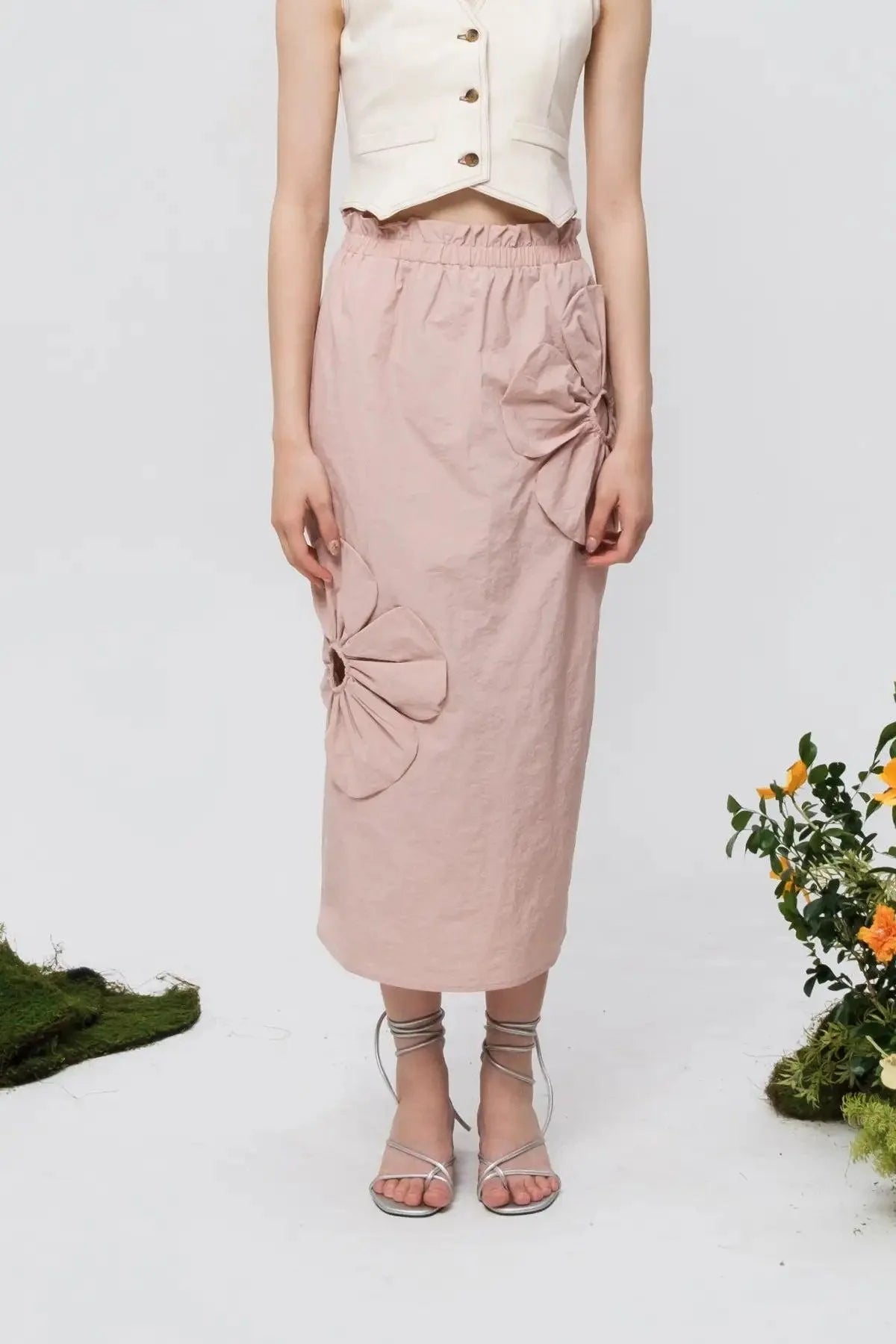 Bloom Skirt Dusty Pink
