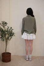 Brunch Embroidered Shirt Pine-White