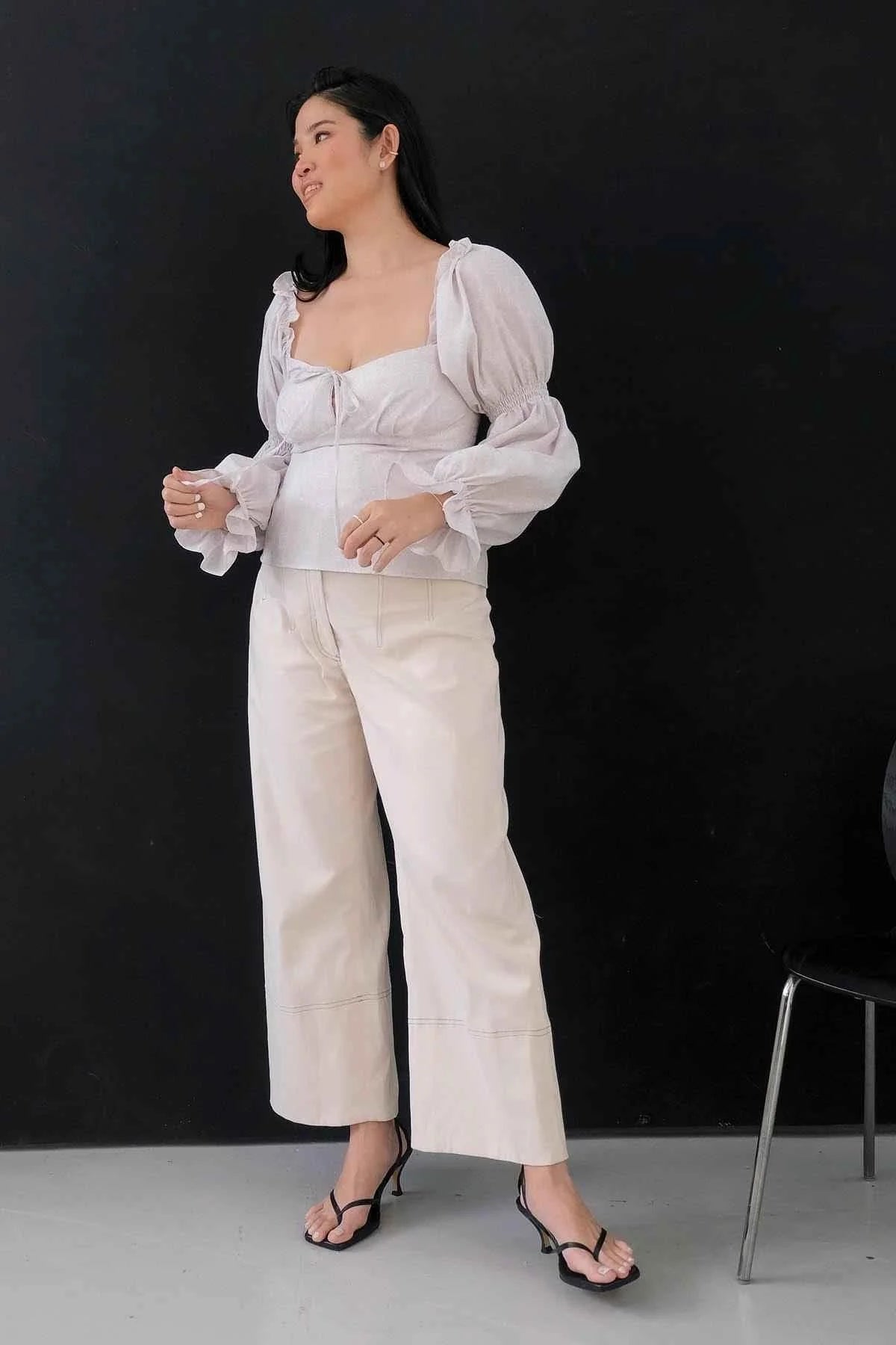 Buih Blouse Light Grey