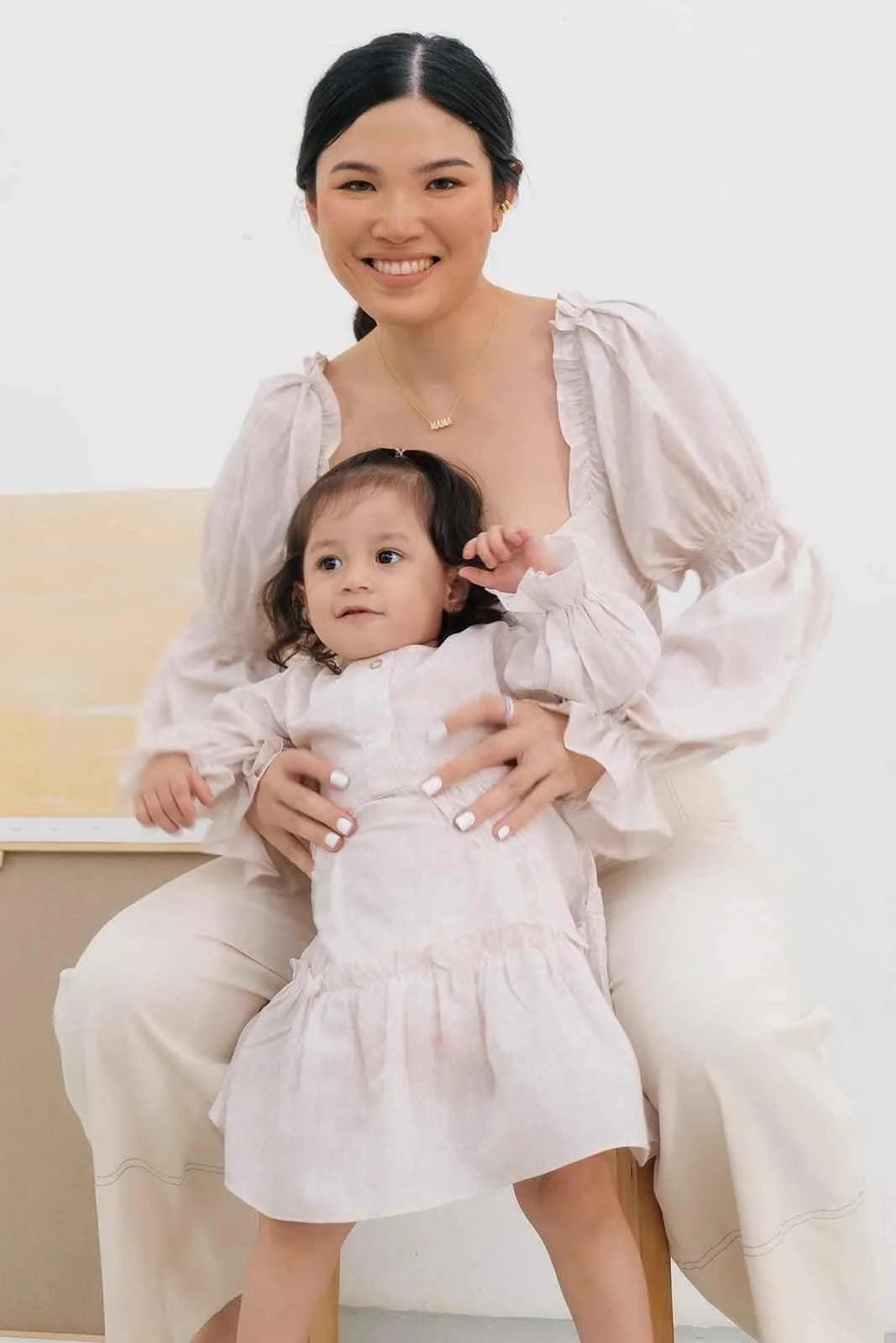 Buih Petite Dress Nude