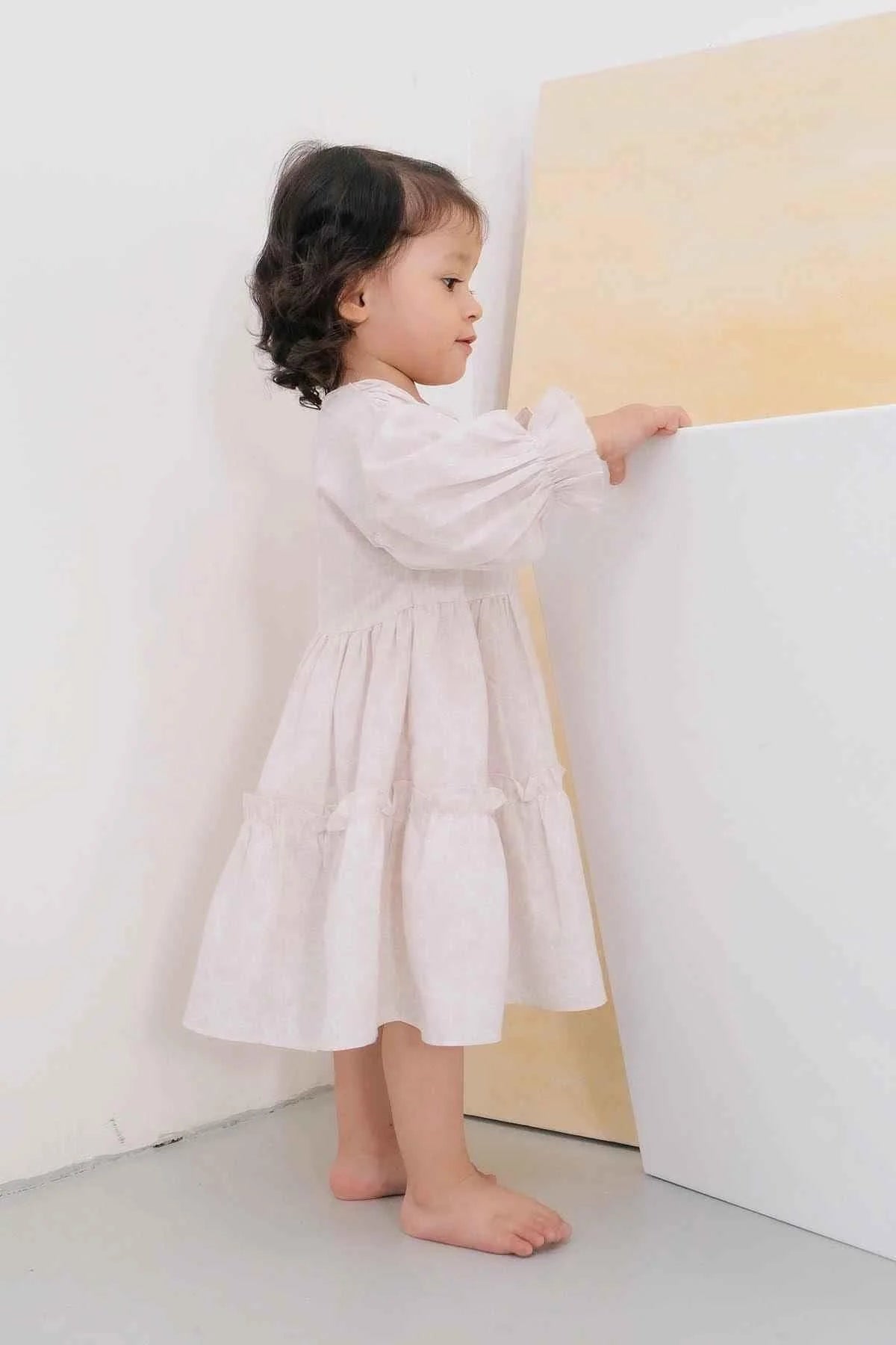 Buih Petite Dress Nude