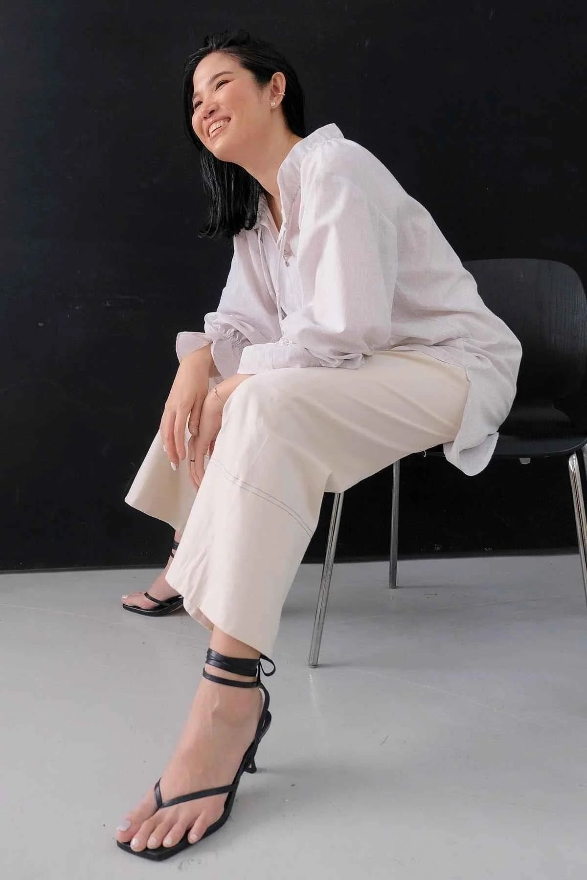 Buih Tunic Dress Light Grey