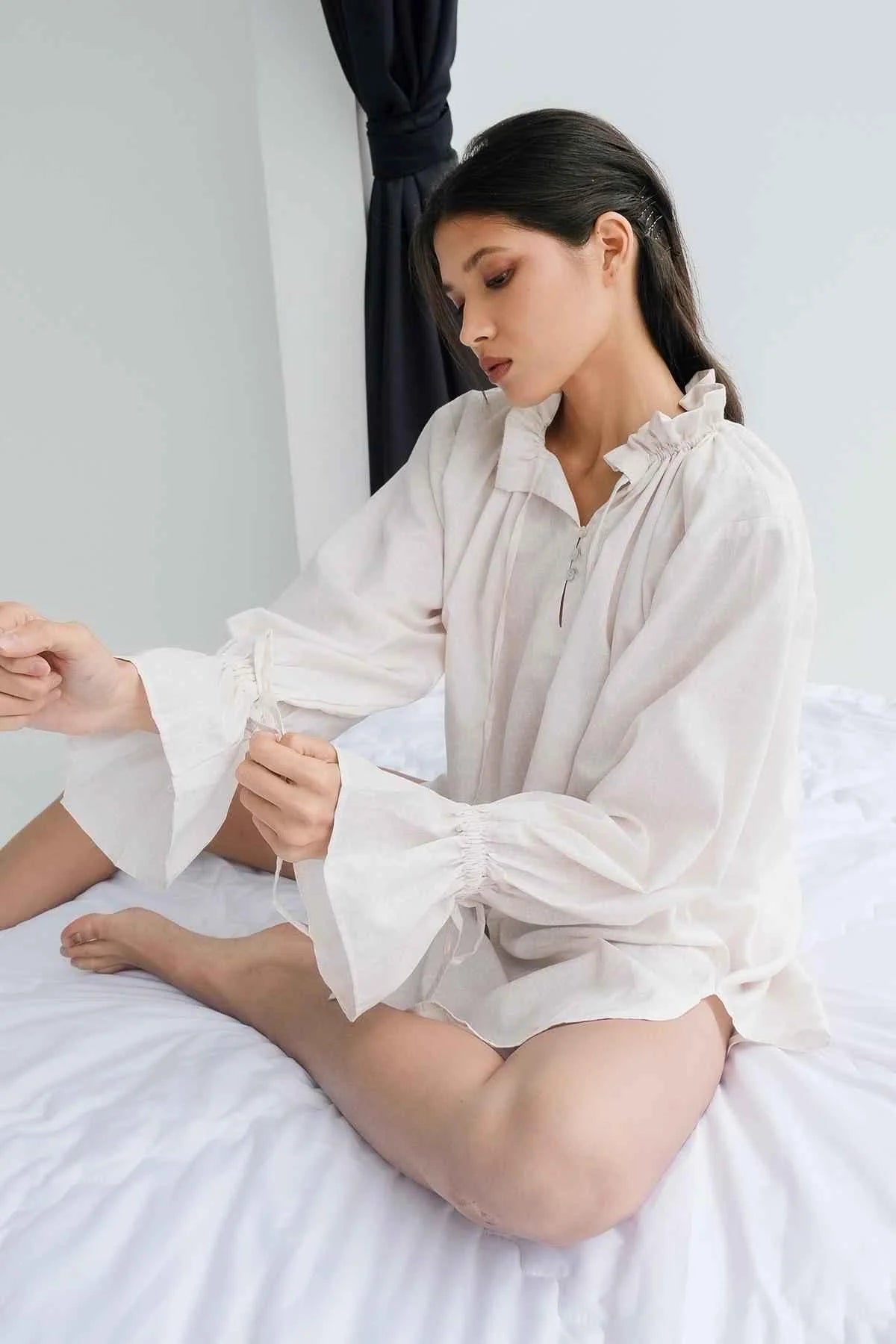 Buih Tunic Dress Nude