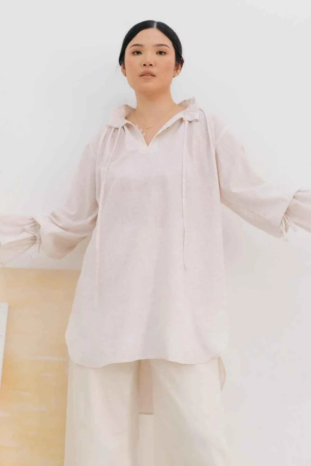 Buih Tunic Dress Nude