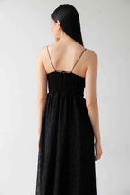 Carrie Dress Black Abstract