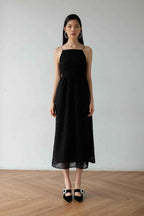 Carrie Dress Black Abstract