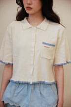 Casa Knitted Top Vanilla-Sky