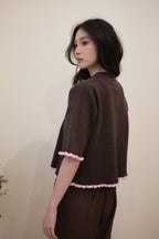 Casa Knitted Top Walnut-Berry