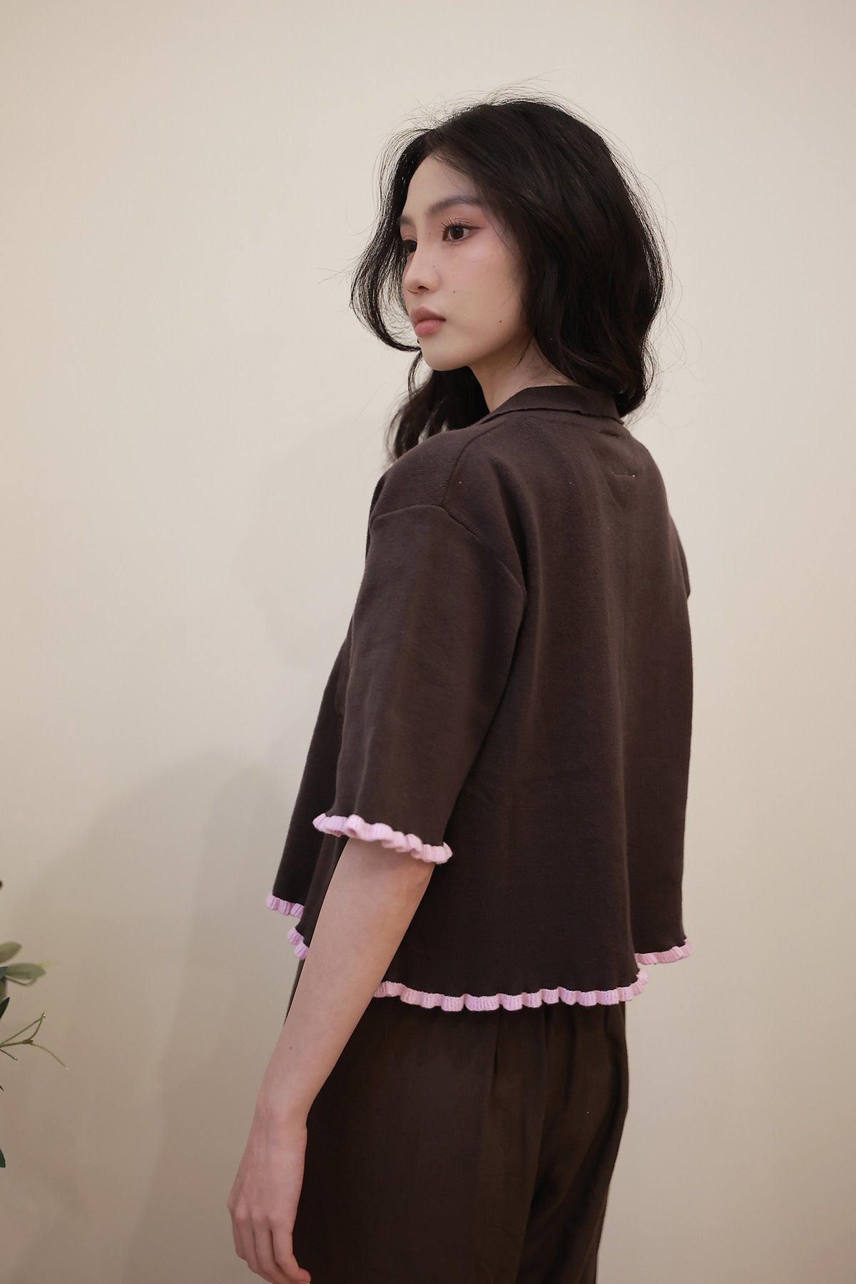 Casa Knitted Top Walnut-Berry