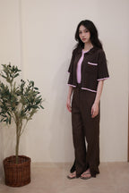 Casa Knitted Top Walnut-Berry