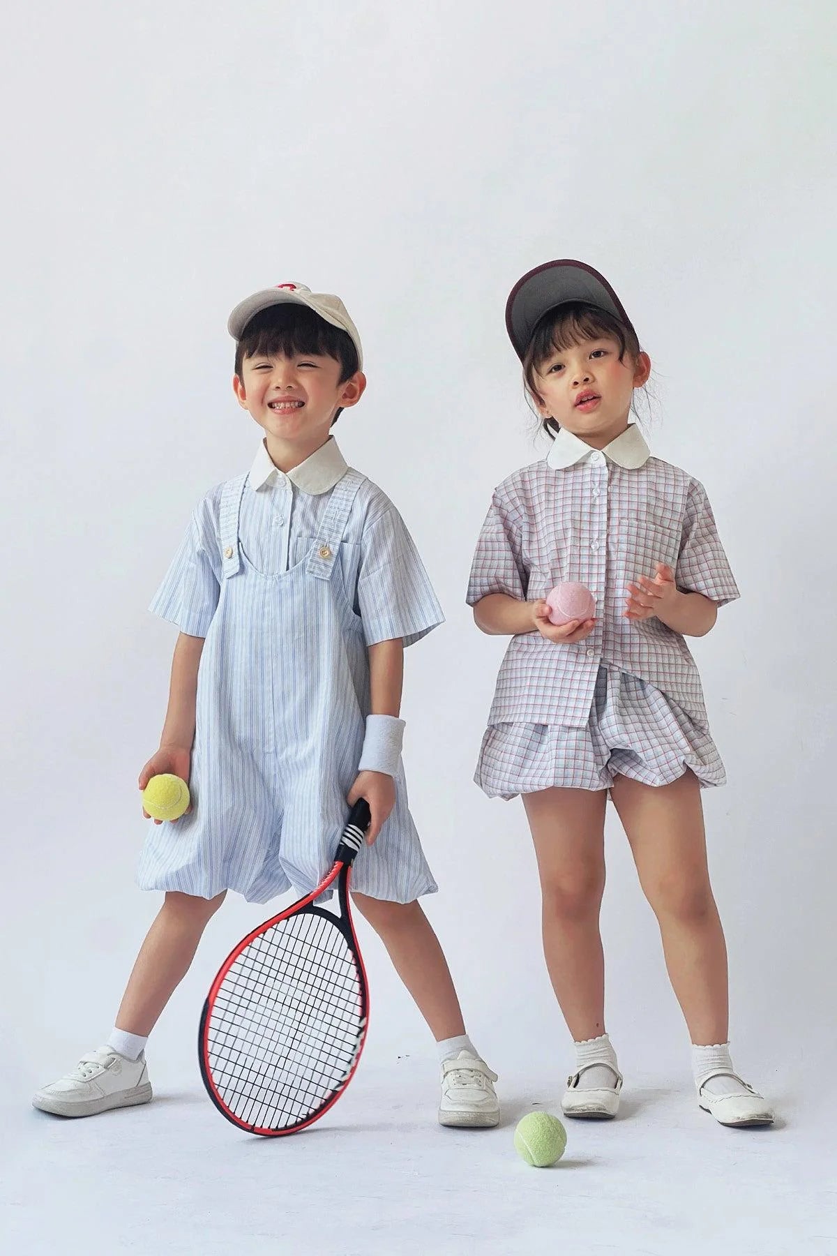 Ceto Petite Jumpsuit Blue Purple Stripes