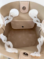 Chaine Bucket Bag Beige