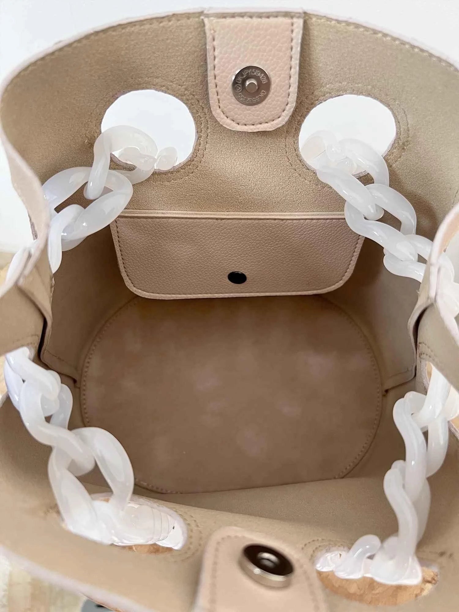 Chaine Bucket Bag Beige