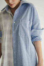Copain Shirt Grey Blue