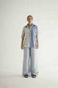 Copain Shirt Grey Blue