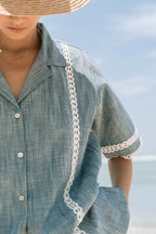 Dania Shirt Misty Blue